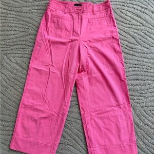 Talbots Pink Wide-Leg Crop Pants